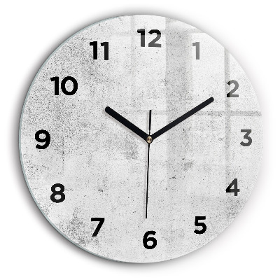 Kerek üvegóra 60 cm Beton fal