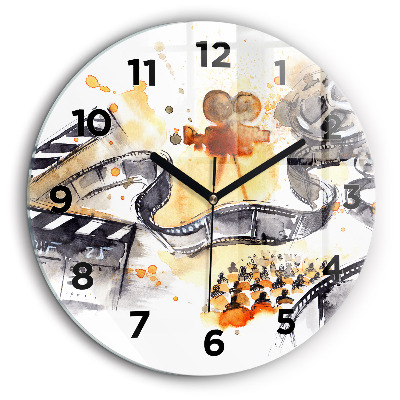 Fali üvegóra kerek 60 cm Mozgóképes kamera