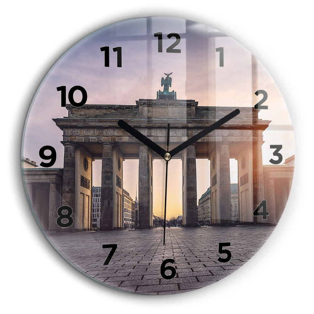 Kerek fali üvegóra 60 cm Brandenburgi kapu