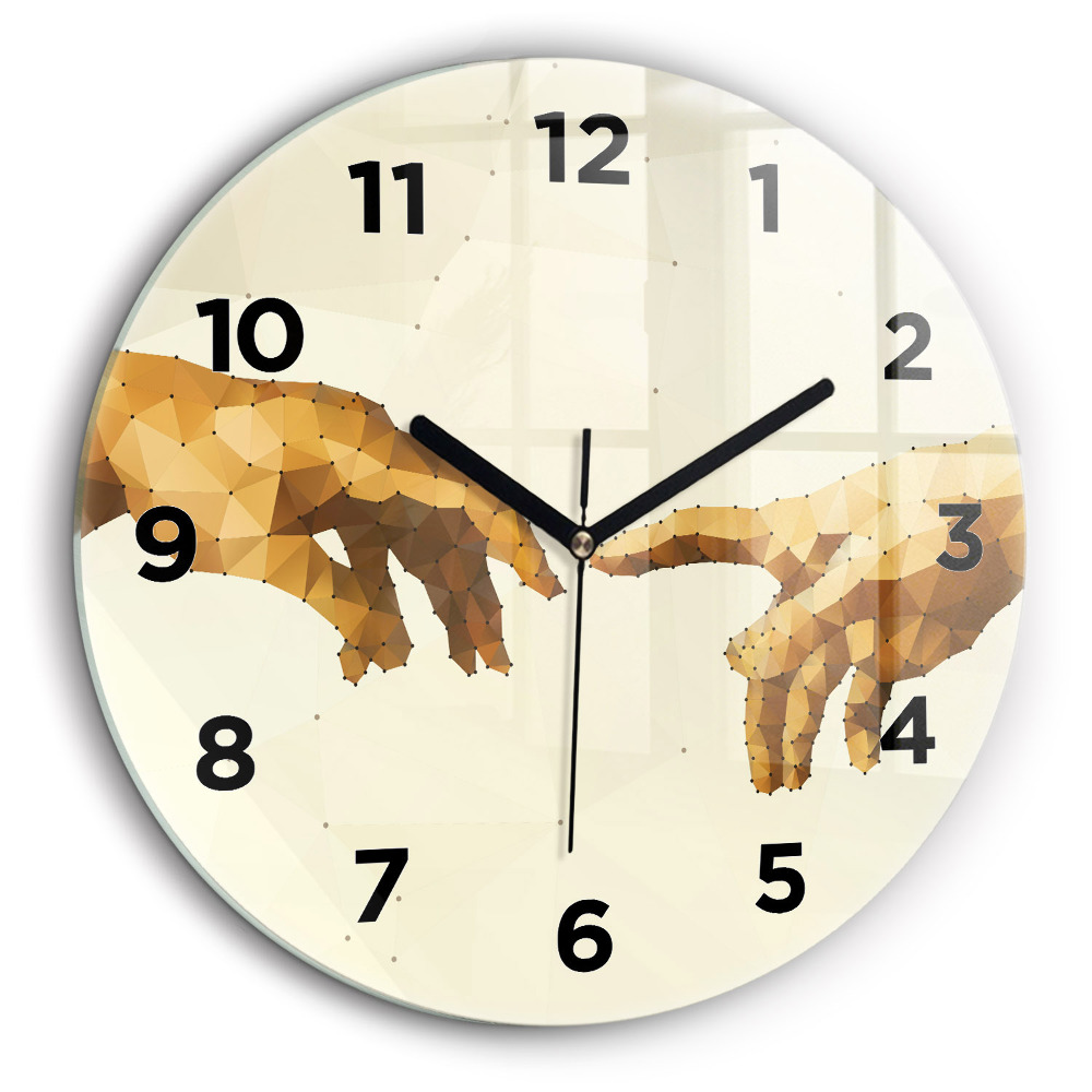 Kerek fali üvegóra 60 cm Ádám megteremtése