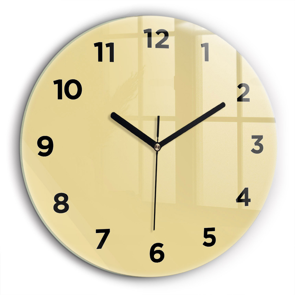 Egyedi üvegóra kerek 60 cm Fehér