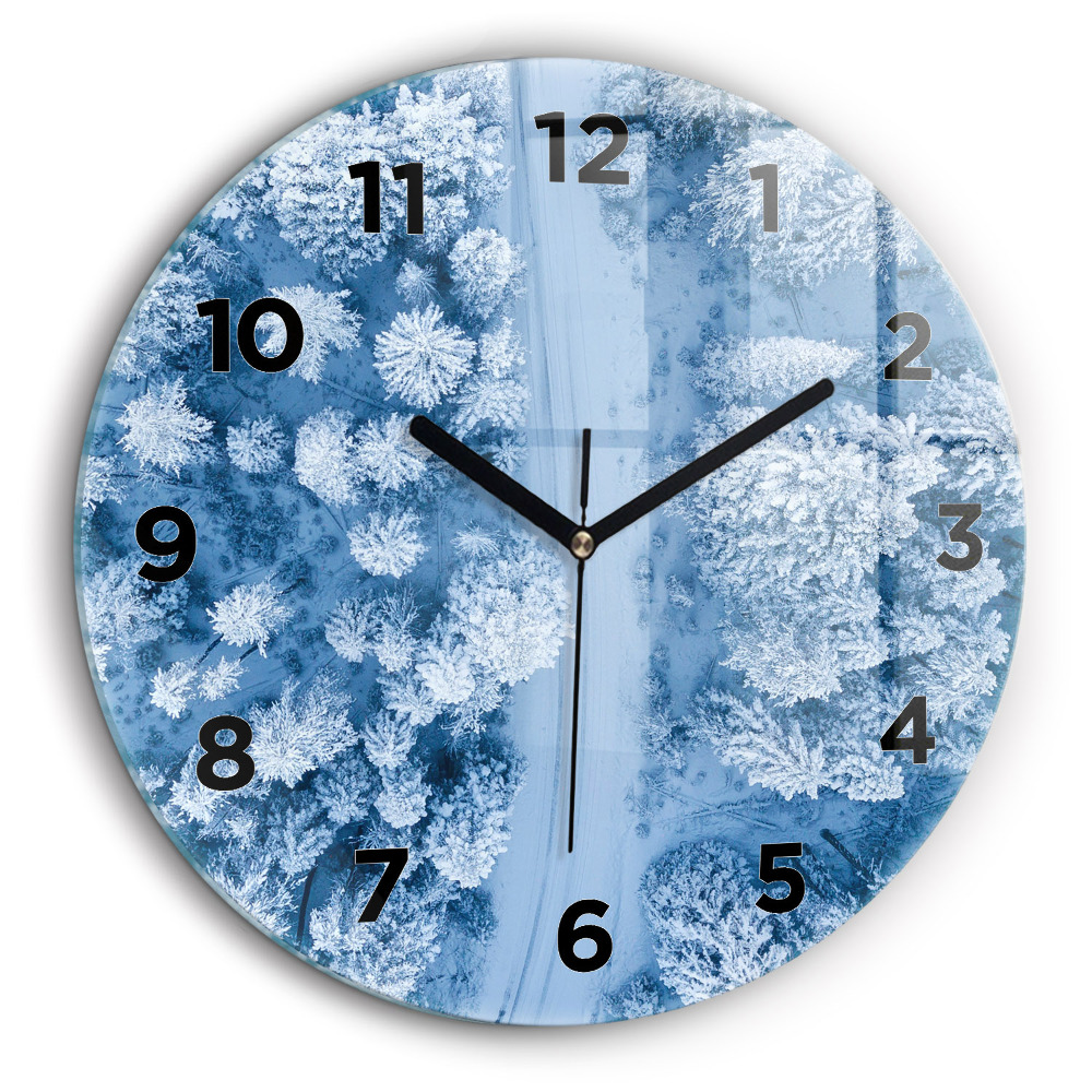 Fali üvegóra kerek 60 cm Erdő drónról