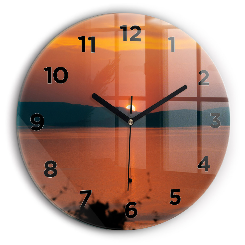 Fali üvegóra kerek 60 cm A Balaton este