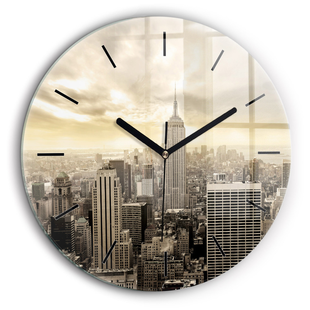 Egyedi üvegóra kerek 60cm Felhőkarcoló New Yorkban