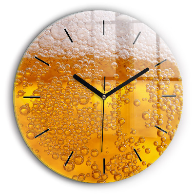 Kerek fali üvegóra 60cm Sör habbal