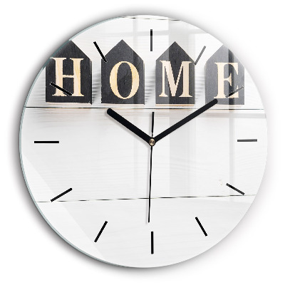 Kerek fali üvegóra 60cm Ház felirat