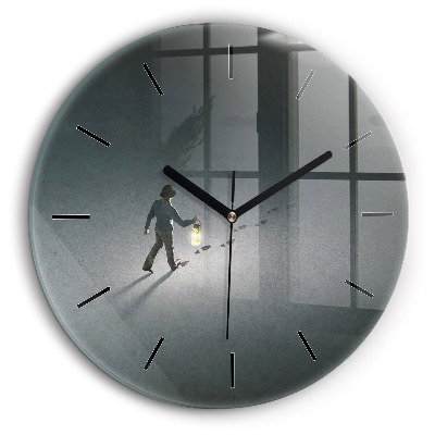 Kerek falióra 60cm Vándor a sötétben