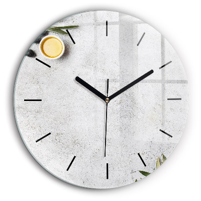 Fali üvegóra kerek 60cm Minimalista olajbogyó