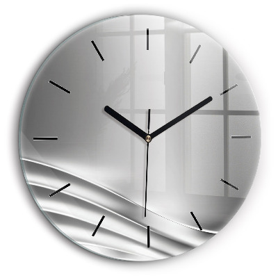 Egyedi üvegóra kerek 60cm Fekete kávé