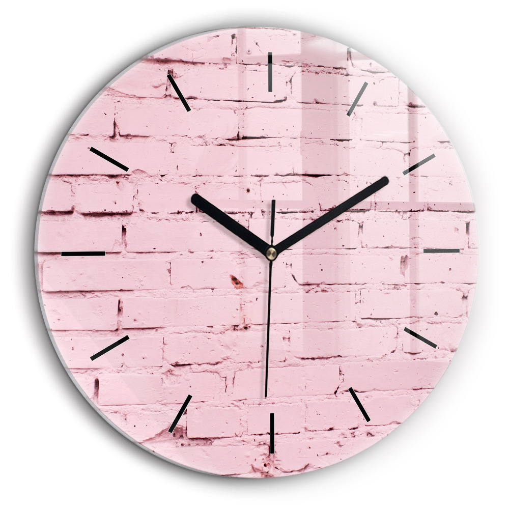 Kerek falióra 60cm Téglafal
