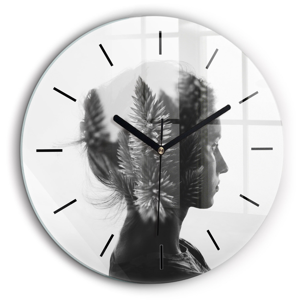 Kerek falióra 60cm Női portré