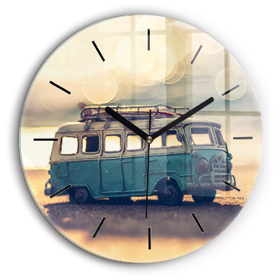 Fali üvegóra kerek 60cm Lakókocsi a tengerparton