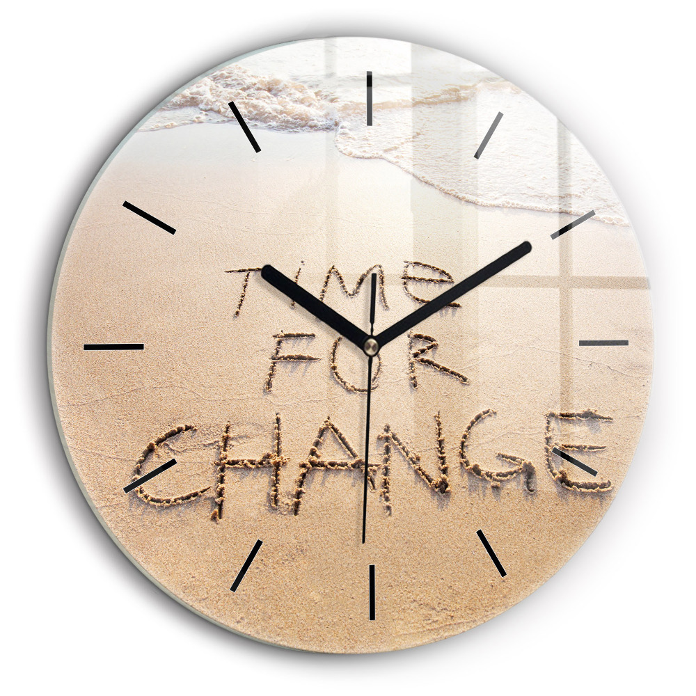 Fali üvegóra kerek 60cm Idézet a tengerparton