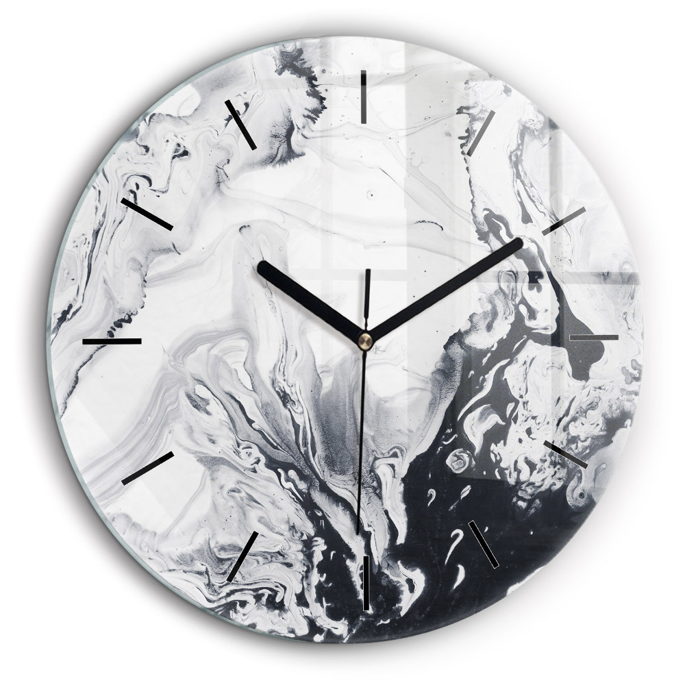 Kerek falióra 60cm Absztrakt tinta márvány