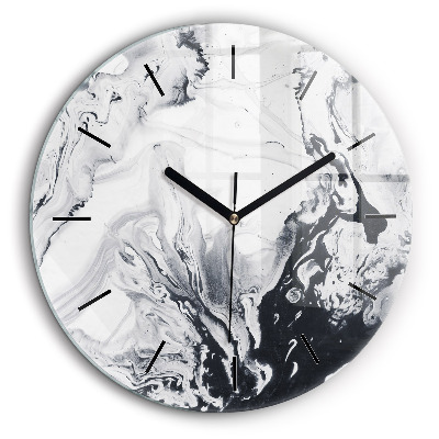 Kerek falióra 60cm Absztrakt tinta márvány