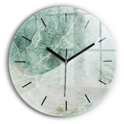 Egyedi üvegóra kerek 60cm Márvány kő textúra