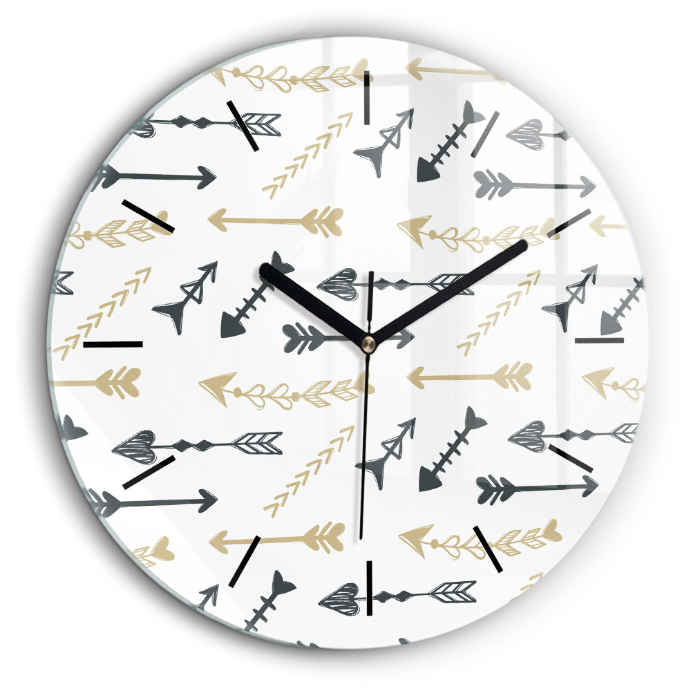 Fali üvegóra kerek 60cm Geometrikus csípőminta