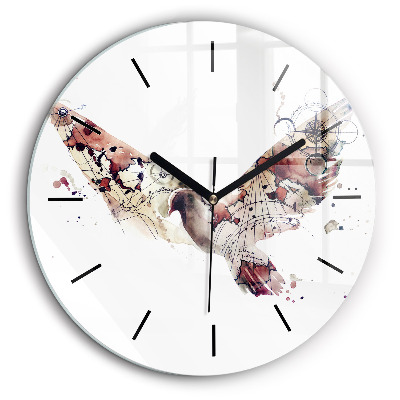 Kerek üvegóra 60cm Absztrakt nézet