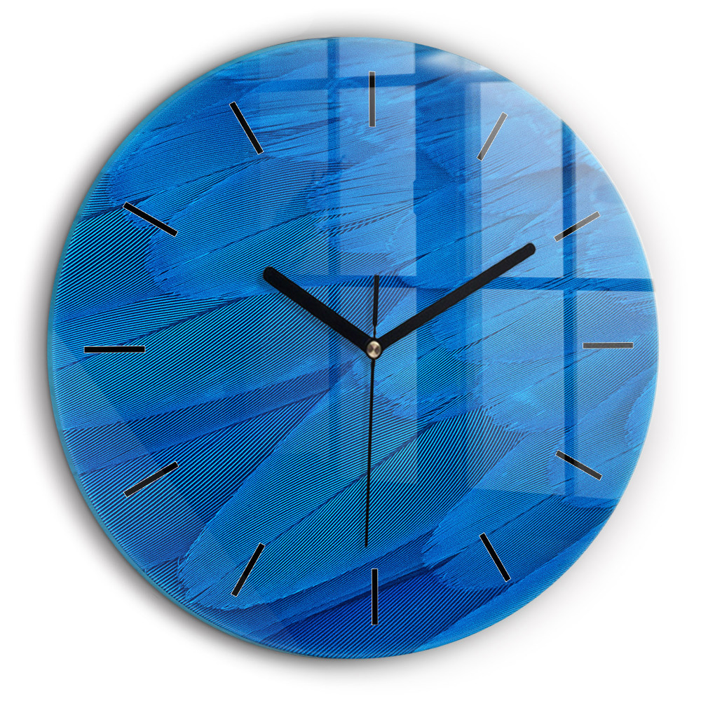 Kerek fali üvegóra 60cm Madártoll