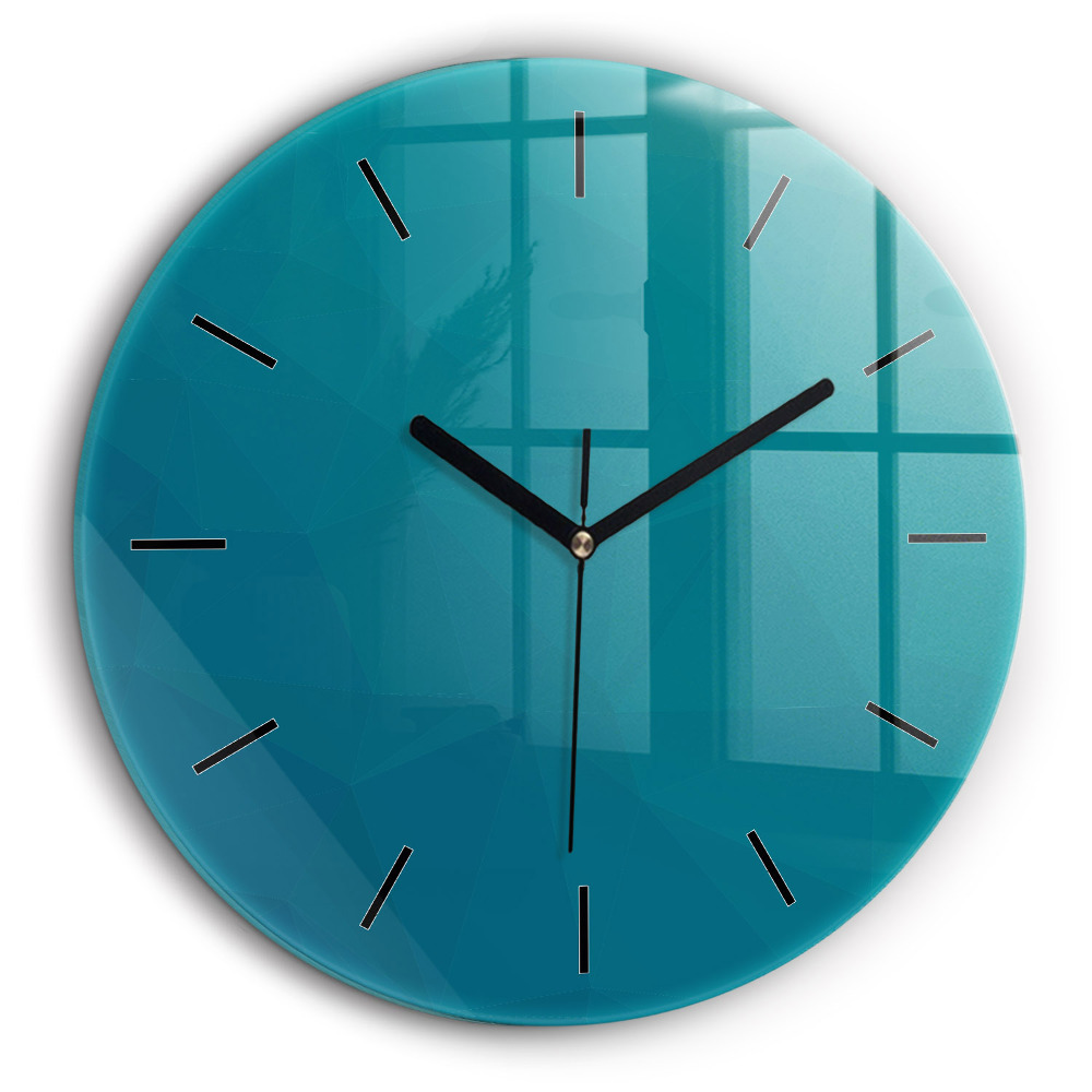 Kerek fali üvegóra 60cm Tengeri absztrakció