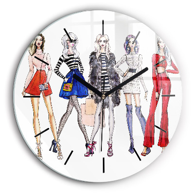 Kerek üvegóra 60cm Divatos lányok