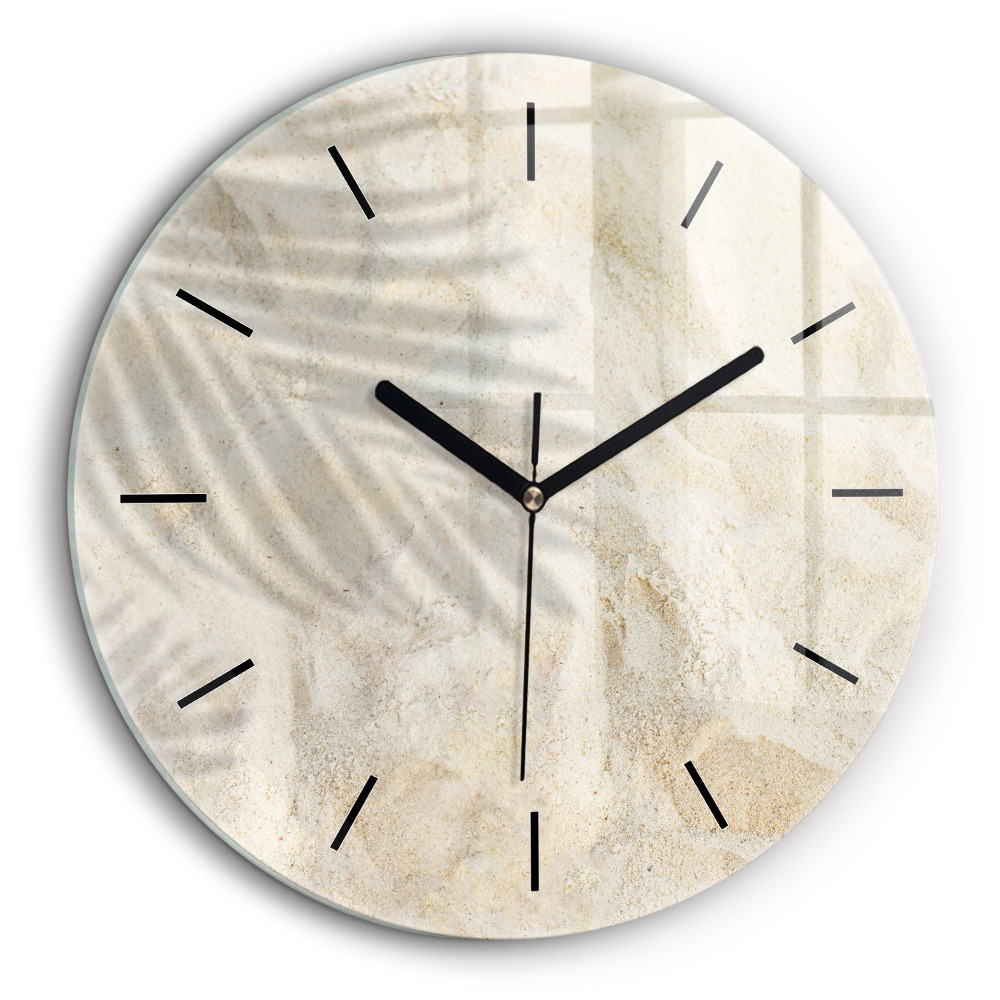 Fali üvegóra kerek 60cm Pálmafás homok árnyéka