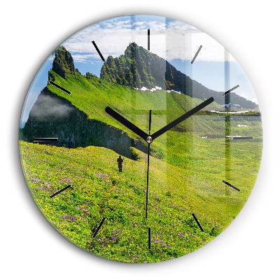 Kerek fali üvegóra 60cm Hornstrandir természetvédelmi terület Izland