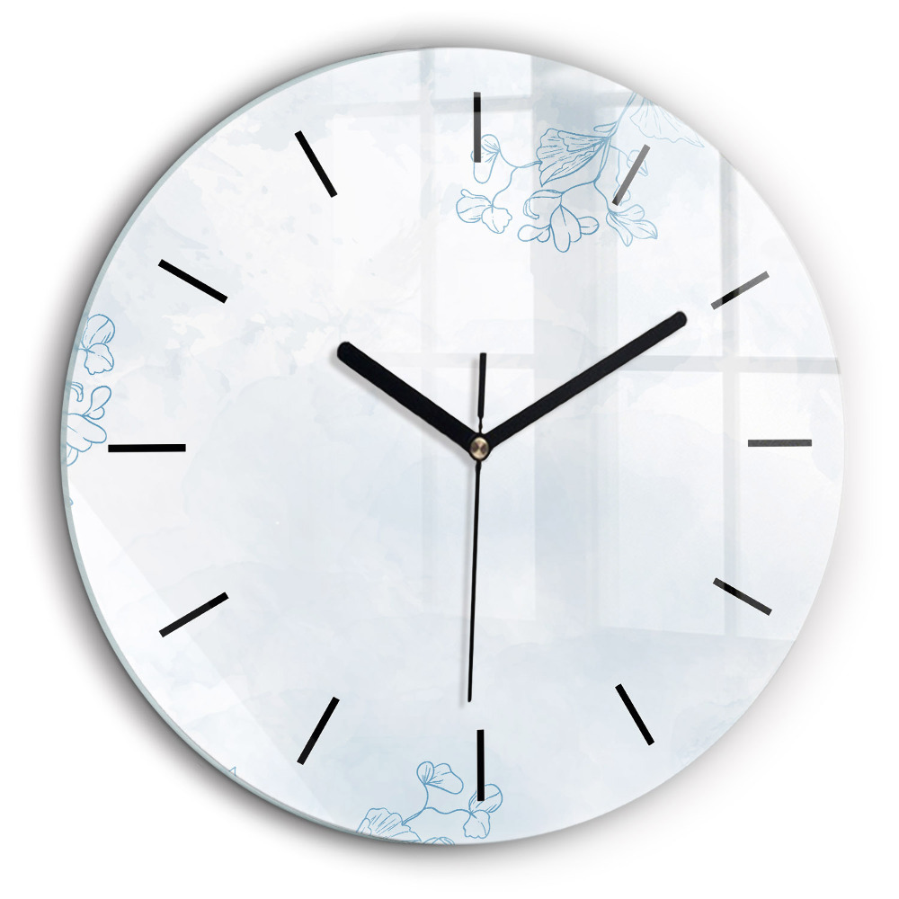 Kerek üvegóra 60cm Növények vázlata