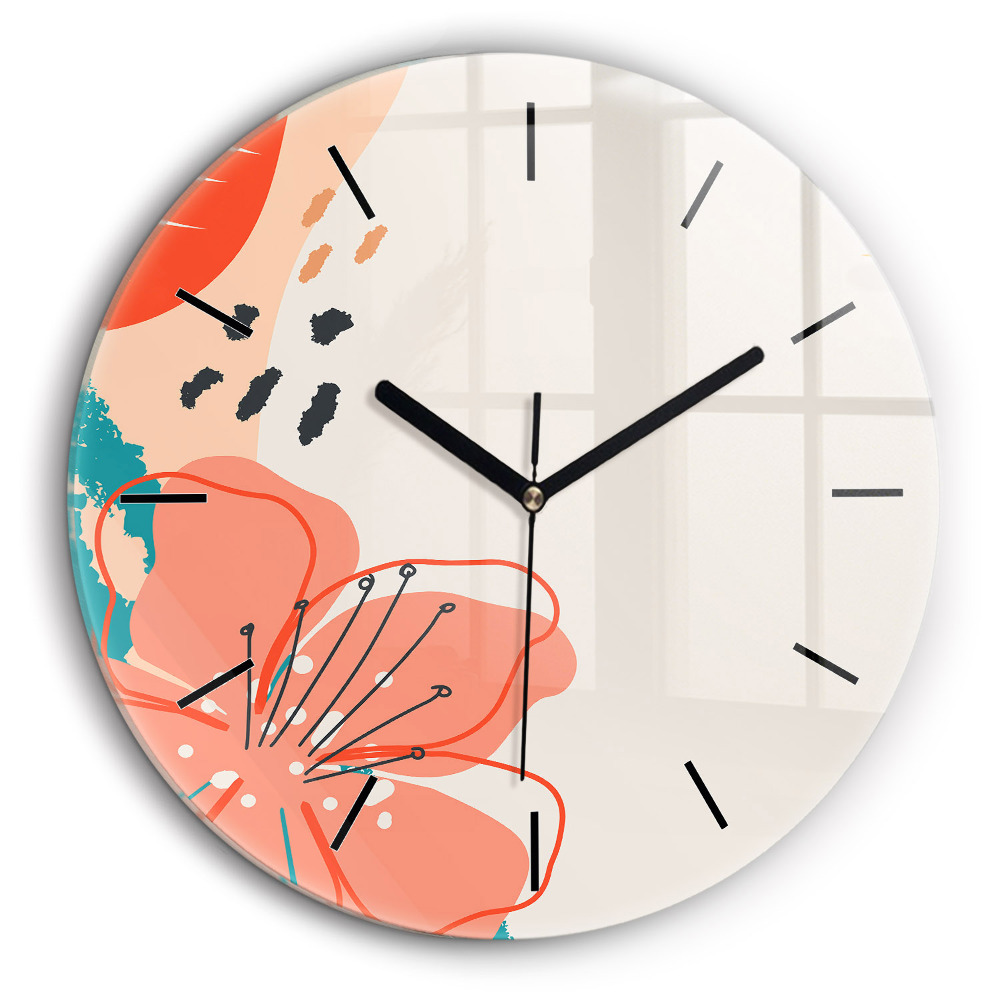 Fali üvegóra kerek 60cm Hawaii növények