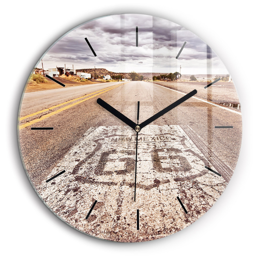 Kerek falióra 60cm 66-os útvonal USA