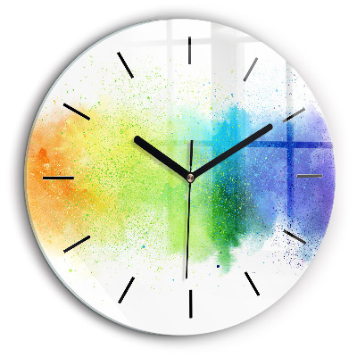 Kerek falióra 60cm Absztrakt szivárvány