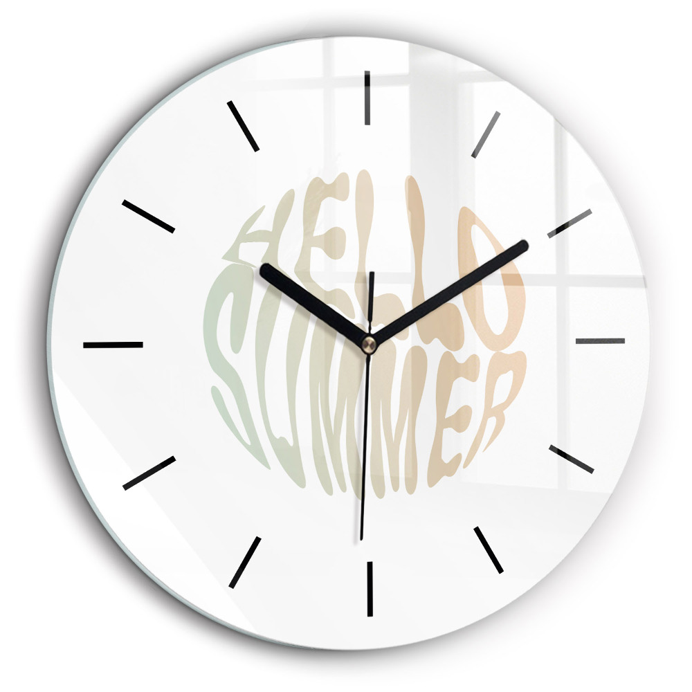 Fali üvegóra kerek 60cm Hello Summer!