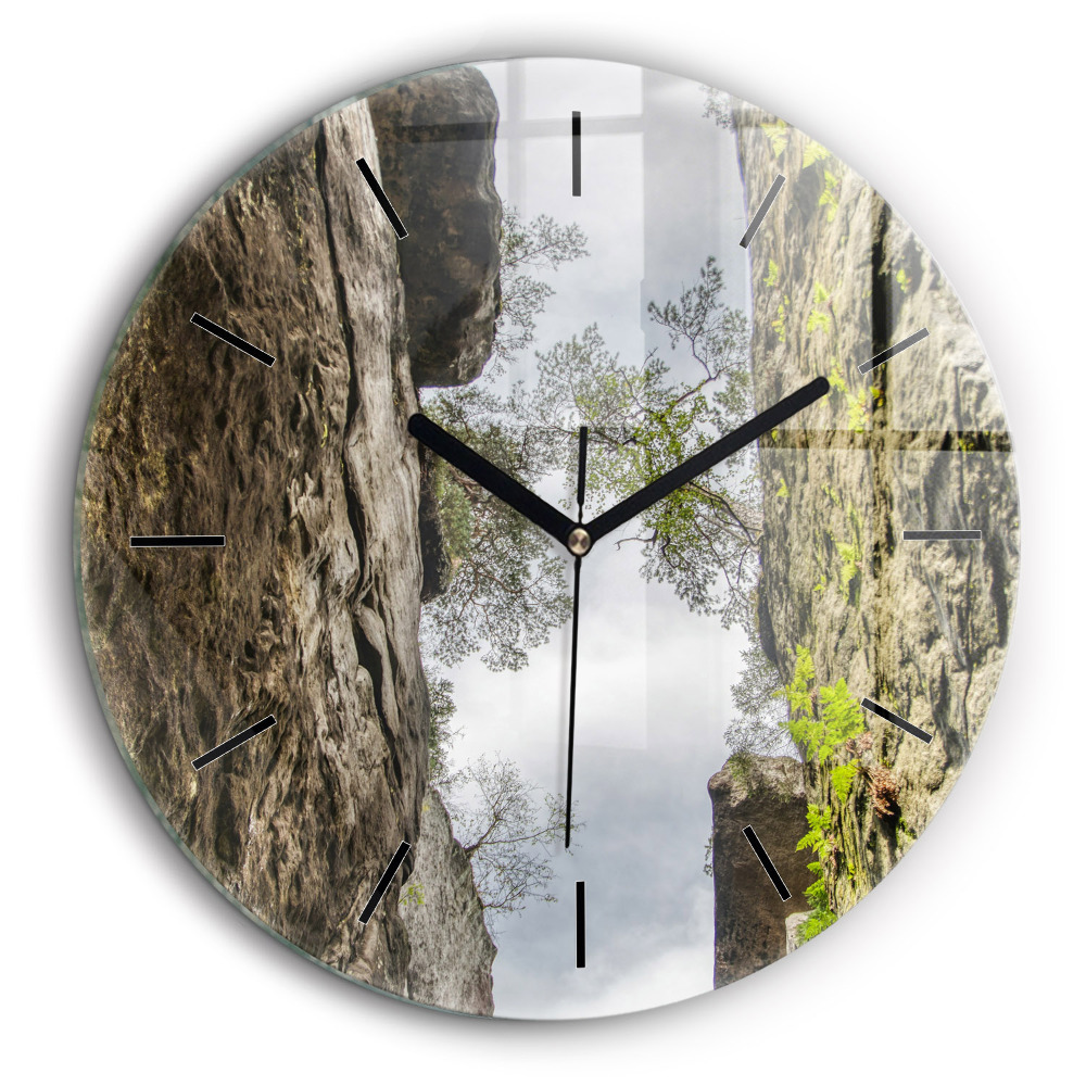 Kerek üvegóra 60cm Sziklaváros a Cseh Köztársaságban