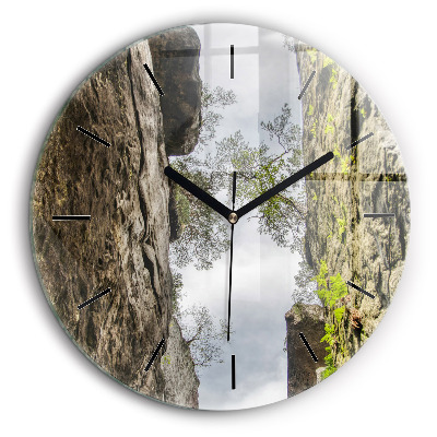 Kerek üvegóra 60cm Sziklaváros a Cseh Köztársaságban