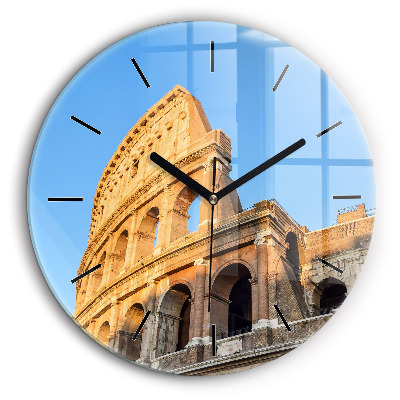 Egyedi üvegóra kerek 60cm Colosseum Rómában