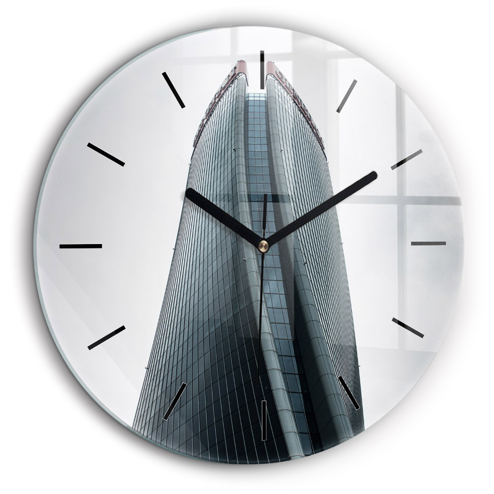 Kerek fali üvegóra 60cm Milánói felhőkarcoló