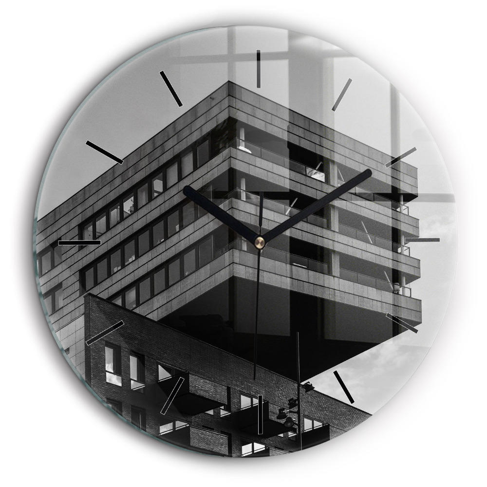 Kerek üvegóra 60cm Építészet Amszterdamban