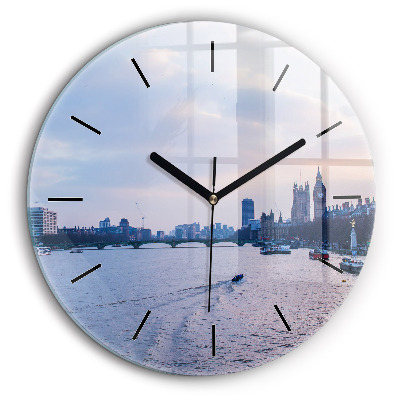 Kerek üvegóra 60cm London Eye városi panoráma